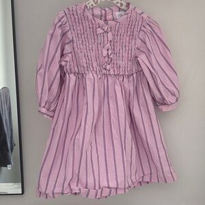 Zara Pink Striped Dress